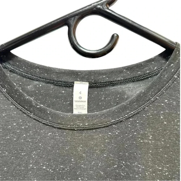 NWOT LULULEMON UNWIND YOUR MIND BLACK SHORTSLEEVE DRESS - Picture 9 of 9